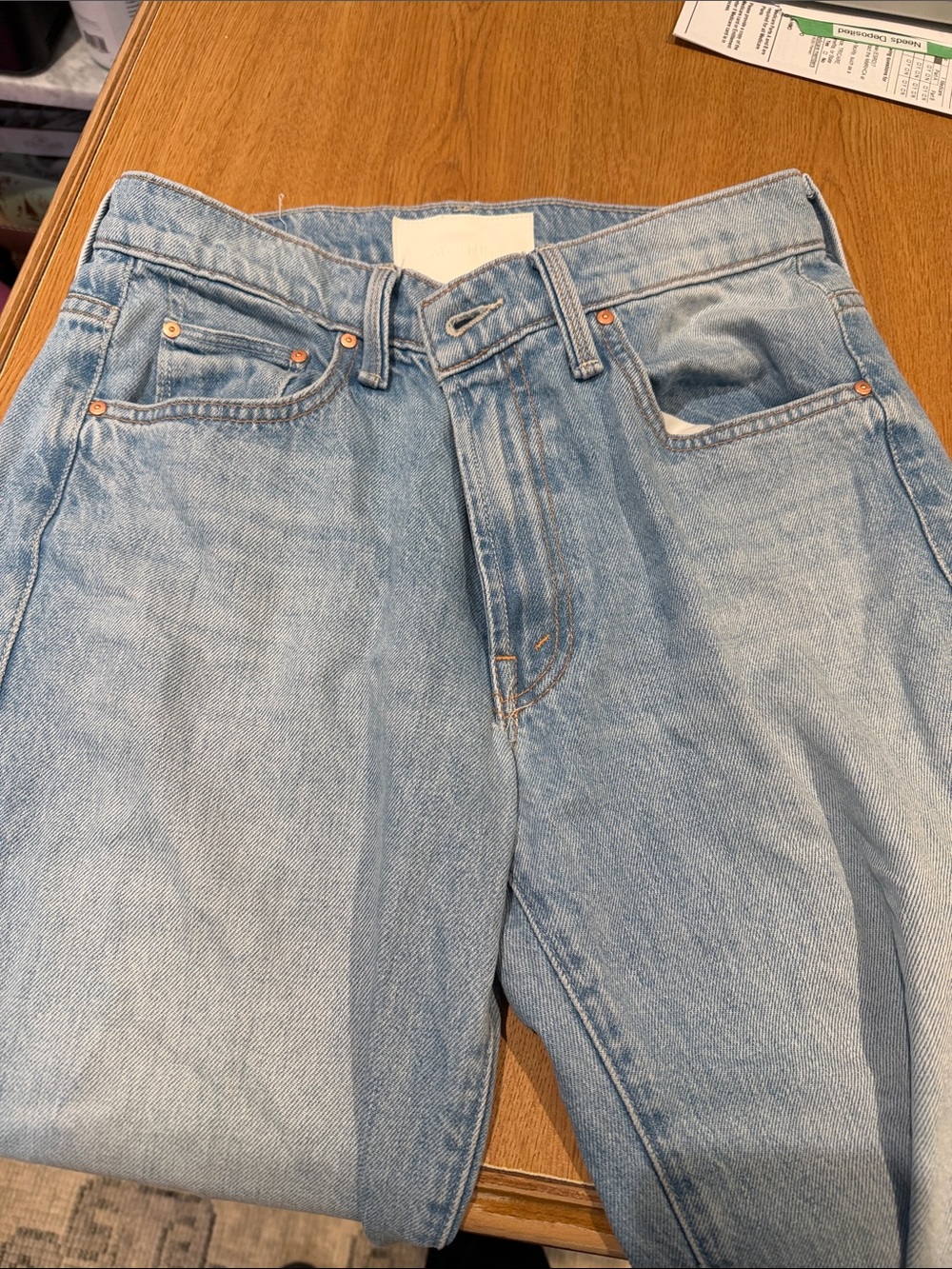 Mother mid rise rambler ankle fray Jeans